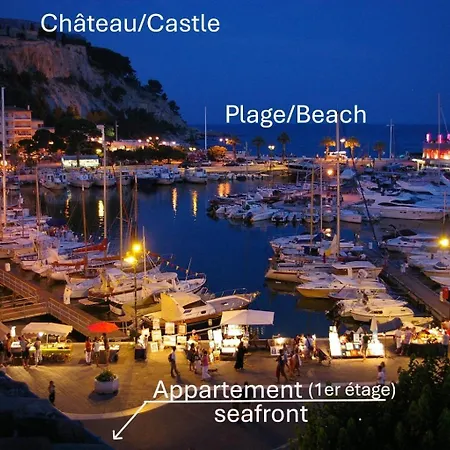50 M2, En 1ere Ligne Sur Le Port, Vue Mer, Wifi, Climatise, Parking *